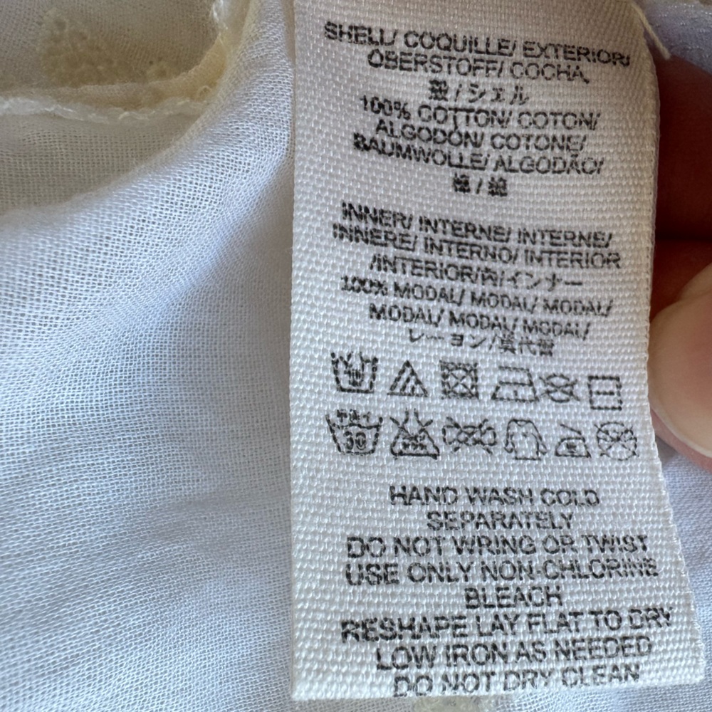Free People Nobody Like you White Ivory Embroidered Cotton Boho Dress Size Small - Picture 7 of 13